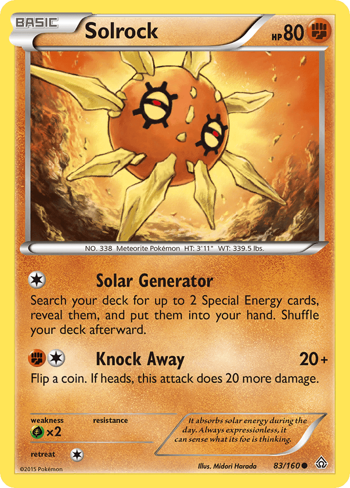 Solrock (83/160) [XY: Primal Clash] (Online Only)