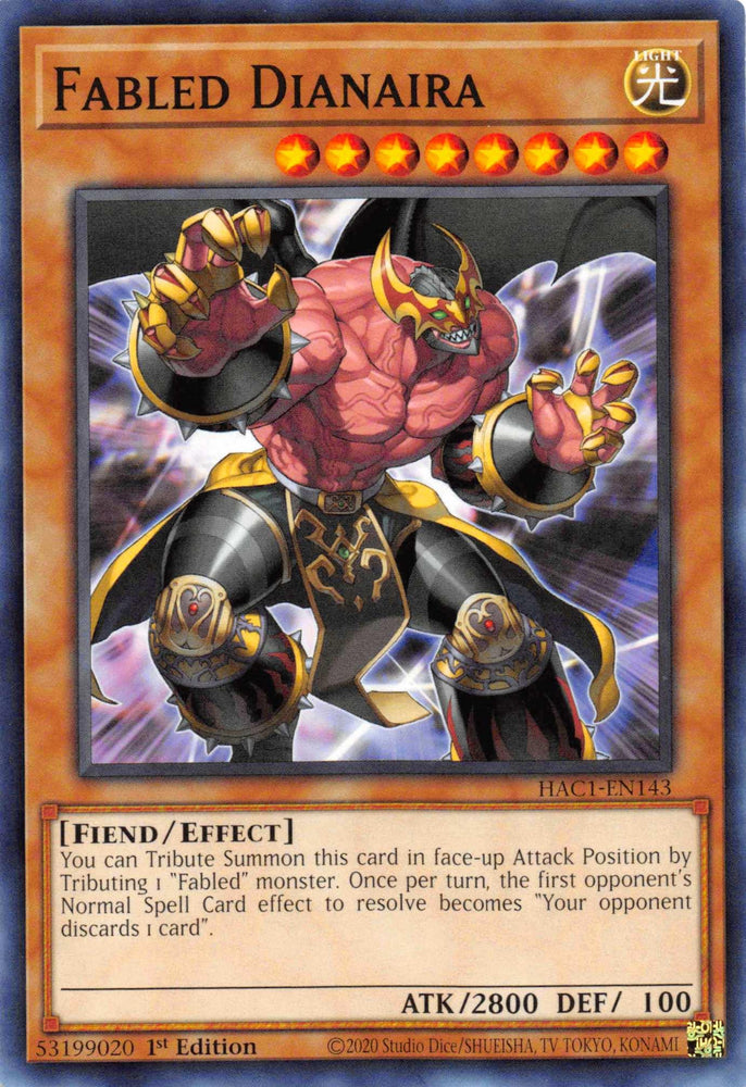 Fabled Dianaira [HAC1-EN143] Common (ONLINE ORDER ONLY)