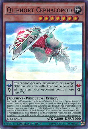 Qliphort Cephalopod [SECE-ENS04] Super Rare (ONLINE ORDER ONLY)