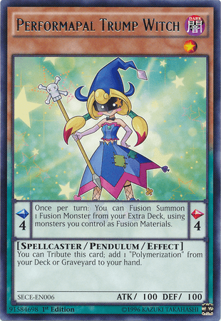 Performapal Trump Witch [SECE-EN006] Rare (ONLINE ORDER ONLY)