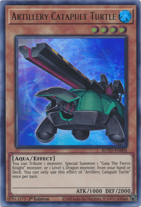Artillery Catapult Turtle [ROTD-EN003] Ultra Rare (ONLINE ORDER ONLY)