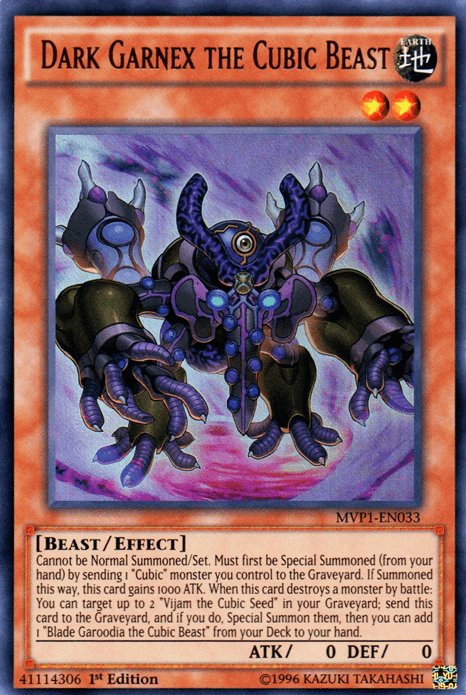 Dark Garnex the Cubic Beast [MVP1-EN033] Ultra Rare (ONLINE ORDER ONLY)