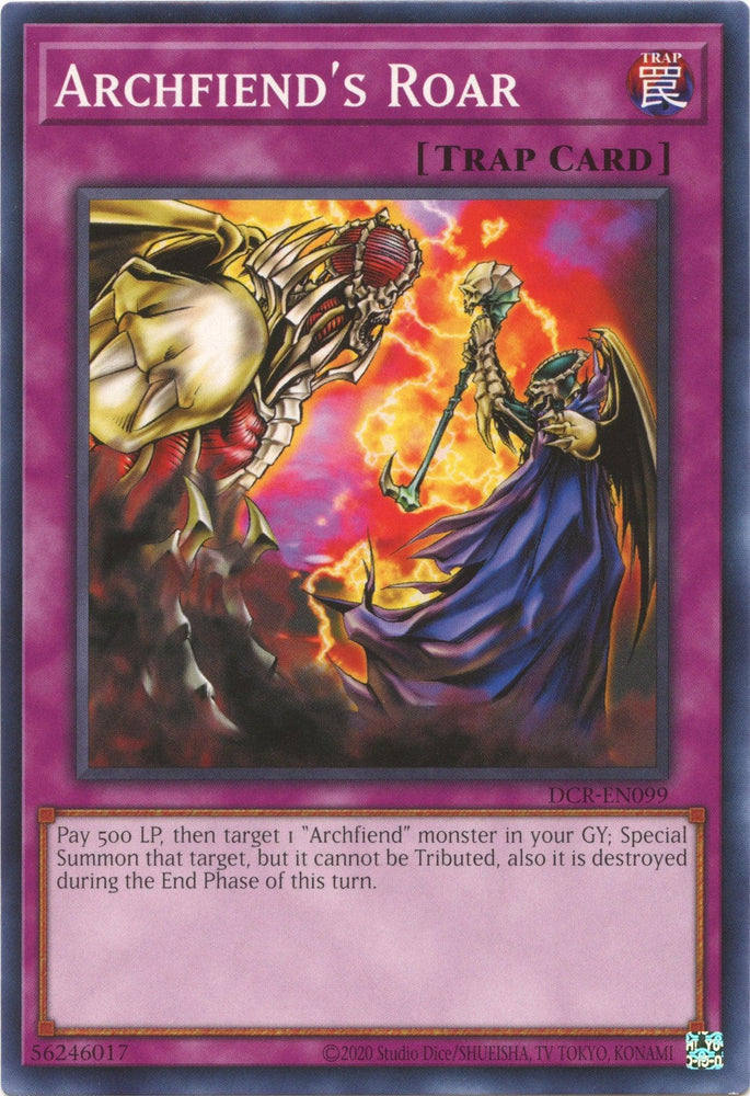 Archfiend's Roar (25th Anniversary) [DCR-EN099] Common (ONLINE ORDER ONLY)