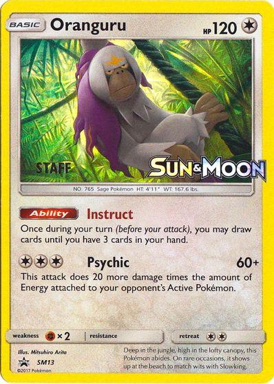 Oranguru (SM13) (Staff Prerelease Promo) [Sun & Moon: Black Star Promos] (Online Only)