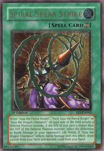 Spiral Spear Strike [FET-EN043] Ultimate Rare (ONLINE ORDER ONLY)