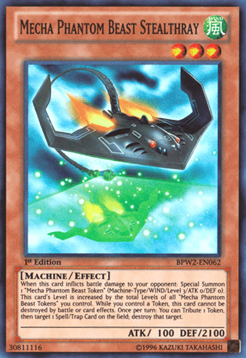 Mecha Phantom Beast Stealthray [BPW2-EN062] Super Rare (ONLINE ORDER ONLY)