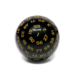 D100-Black Opaque w/Yellow Numbers (Online Only)