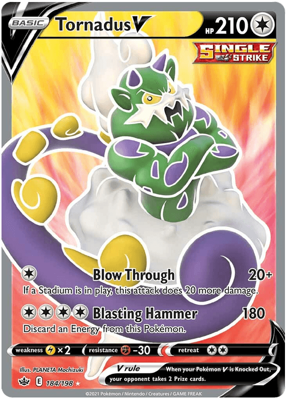 Tornadus V (184/198) [Sword & Shield: Chilling Reign] (Online Only)