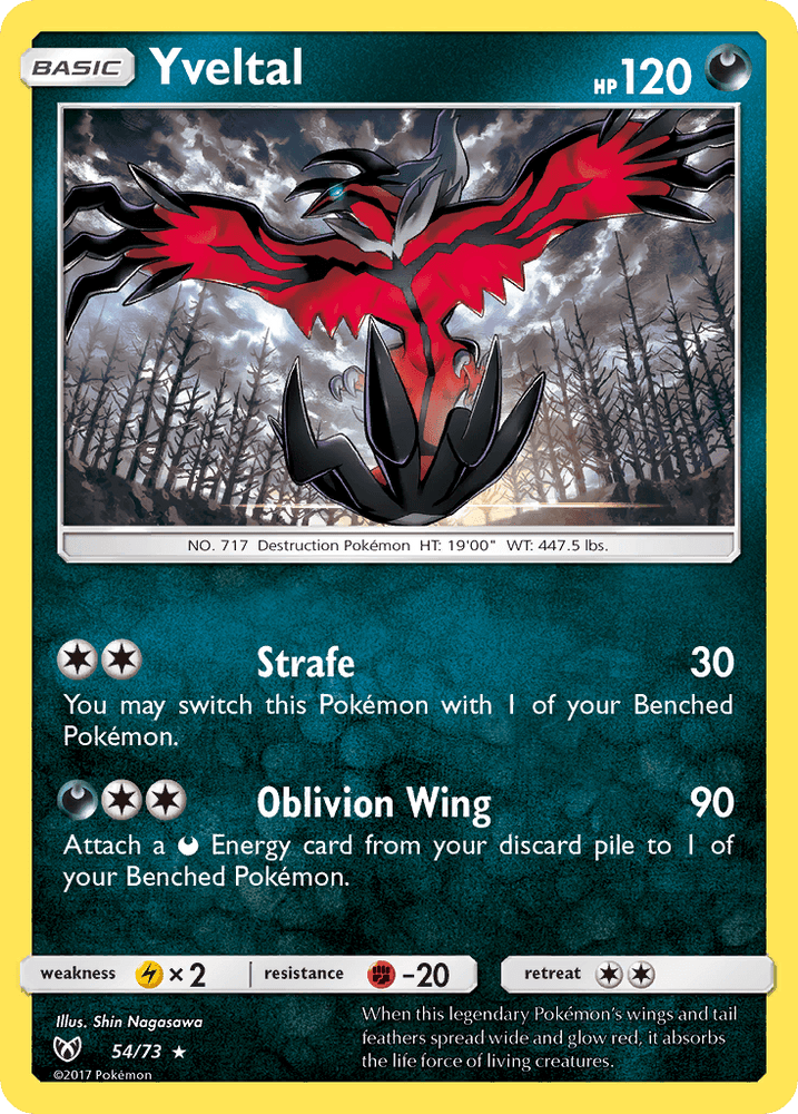 Yveltal (54/73) [Sun & Moon: Shining Legends] (Online Only)