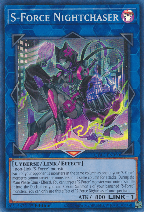 S-Force Nightchaser [CYAC-EN050] Super Rare (ONLINE ORDER ONLY)