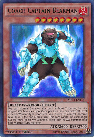 Coach Captain Bearman [MP14-EN118] Ultra Rare (ONLINE ORDER ONLY)