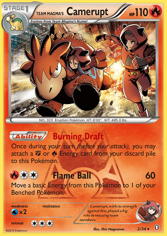 Team Magma's Camerupt (2/34) [XY: Double Crisis] (Online Only)