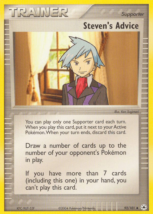 Steven's Advice (92/101) [EX: Hidden Legends] (Online Only)