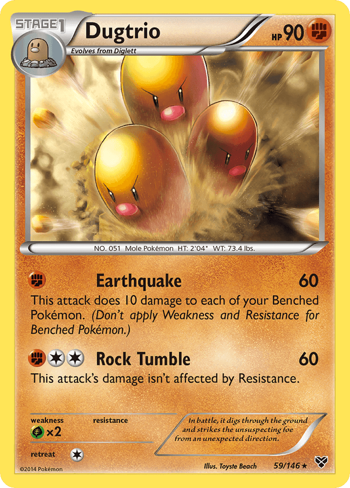 Dugtrio (59/146) [XY: Base Set] (Online Only)