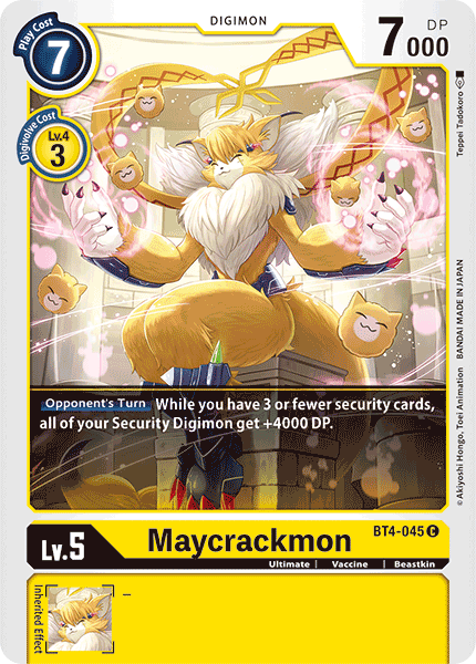 Maycrackmon [BT4-045] [Great Legend] (ONLINE ORDER ONLY)