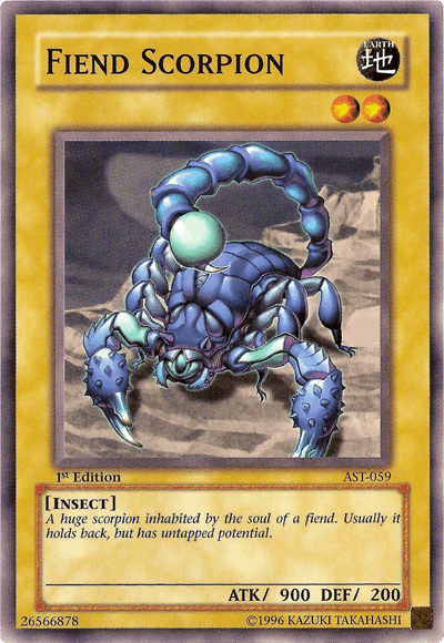 Fiend Scorpion [AST-059] Common (ONLINE ORDER ONLY)