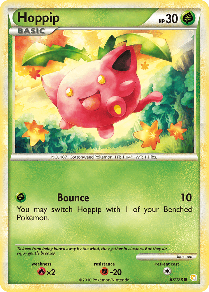 Hoppip (67/123) [HeartGold & SoulSilver: Base Set] (Online Only)