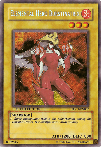 Elemental Hero Burstinatrix [EHC1-EN002] Secret Rare (ONLINE ORDER ONLY)