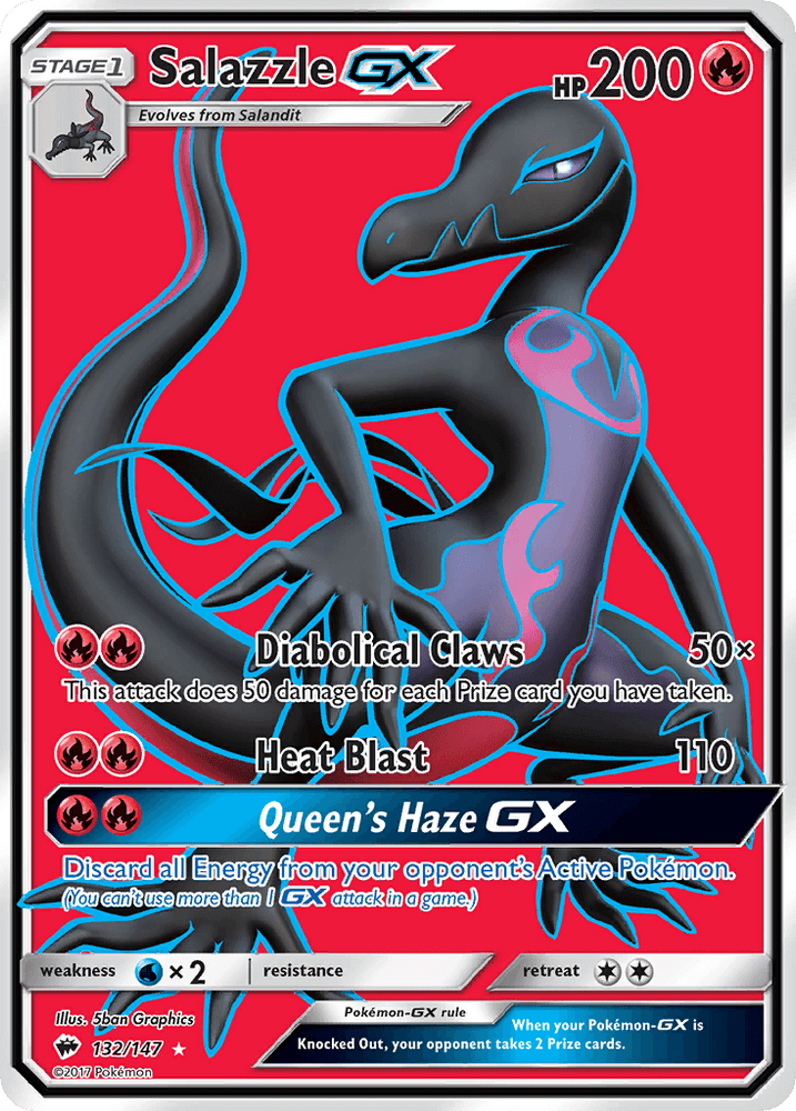 Salazzle GX (132/147) [Sun & Moon: Burning Shadows] (Online Only)