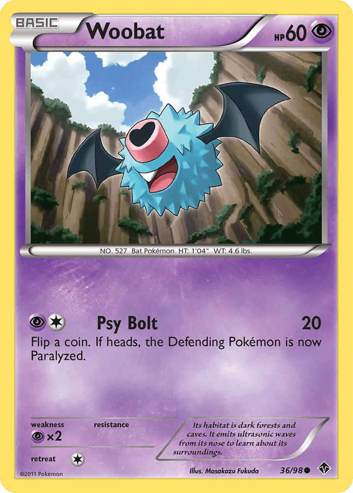Woobat (36/98) [Black & White: Emerging Powers] (Online Only)