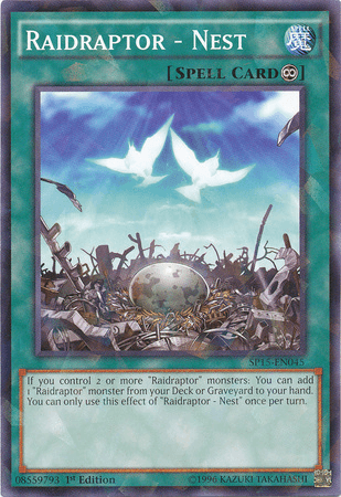 Raidraptor - Nest [SP15-EN045] Shatterfoil Rare (ONLINE ORDER ONLY)
