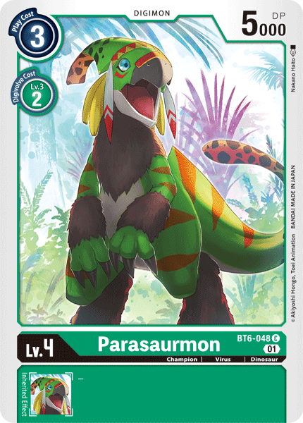 Parasaurmon [BT6-048] [Double Diamond] (ONLINE ORDER ONLY)