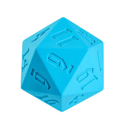 Large Blue Silicone d20 Dice 55mm | RPG Dice Novelty Piece (Online Only)