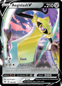 Aegislash V (126/185) [Sword & Shield: Vivid Voltage] (Online Only)
