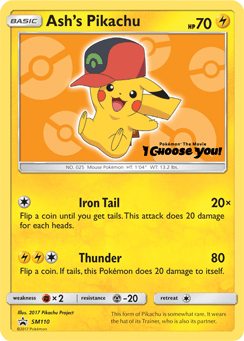 Ash's Pikachu (SM110) [Sun & Moon: Black Star Promos] (Online Only)