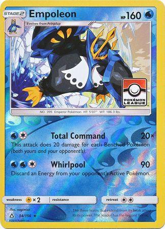 Empoleon (34/156) (League Promo) [Sun & Moon: Ultra Prism] (Online Only)