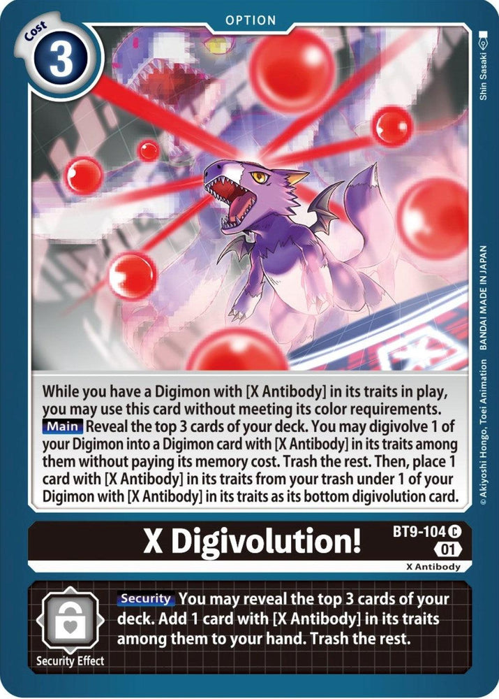 X-Digivolution [BT9-104] [X Record] (ONLINE ORDER ONLY)