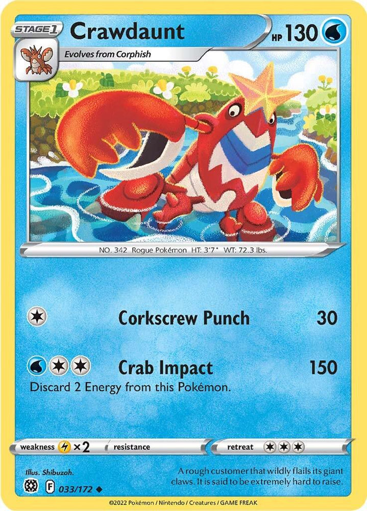 Crawdaunt (033/172) [Sword & Shield: Brilliant Stars] (Online Only)