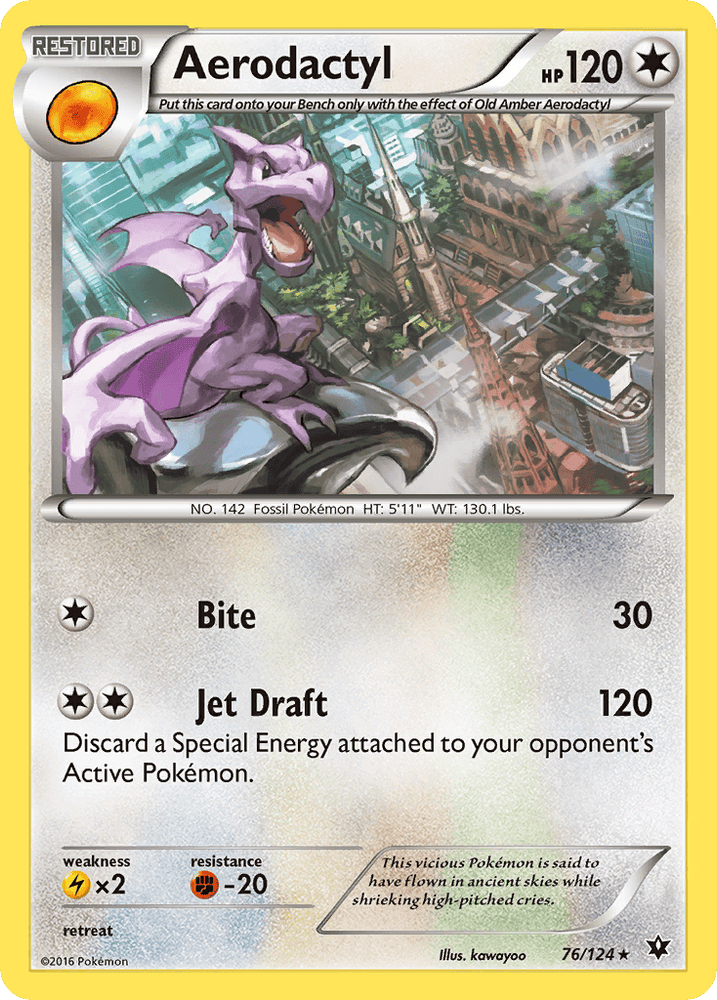 Aerodactyl (76/124) [XY: Fates Collide] (Online Only)