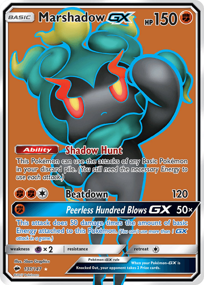 Marshadow GX (137/147) [Sun & Moon: Burning Shadows] (Online Only)