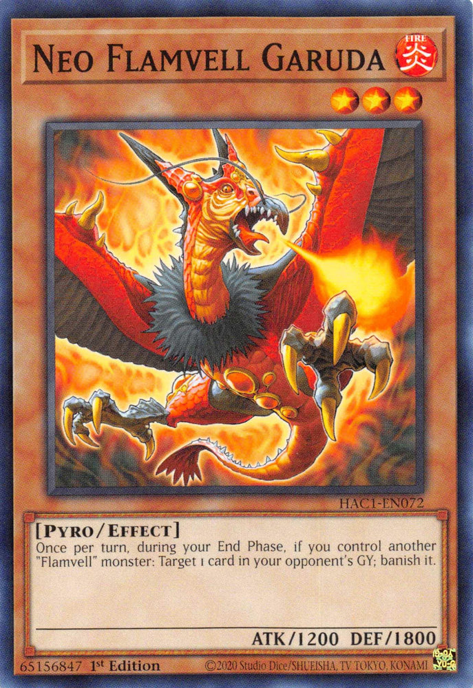 Neo Flamvell Garuda [HAC1-EN072] Common (ONLINE ORDER ONLY)