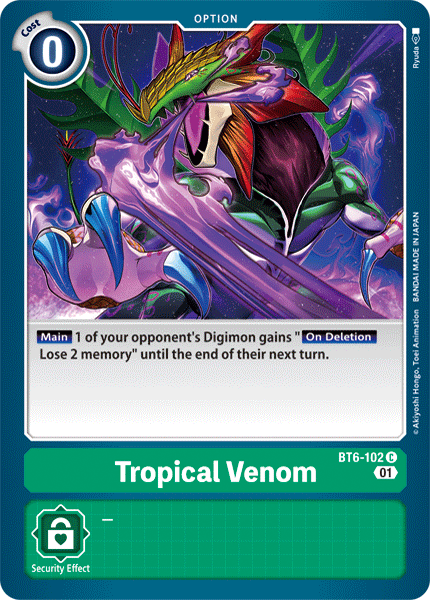 Tropical Venom [BT6-102] [Double Diamond] (ONLINE ORDER ONLY)