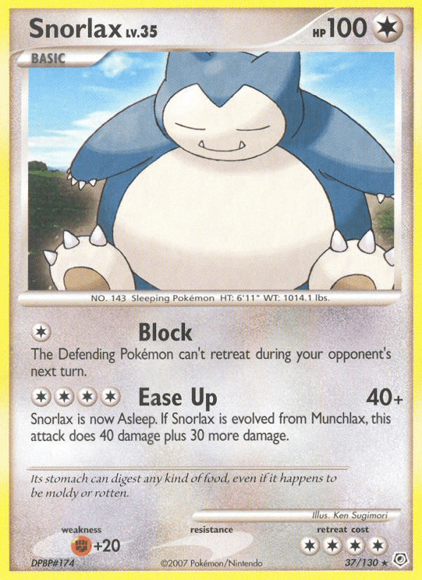Snorlax (37/130) [Diamond & Pearl: Base Set] (Online Only)
