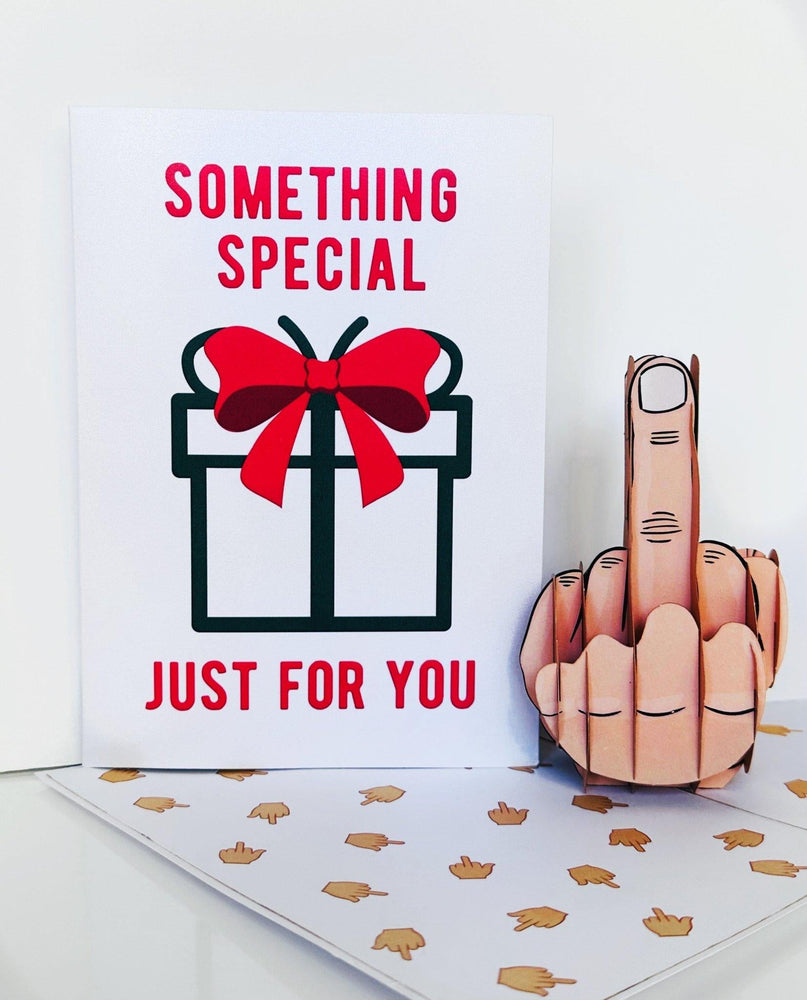 Something Special Just For You Middle Finger Pop Up Card (ONLINE ORDER ONLY)