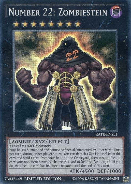 Number 22: Zombiestein [RATE-ENSE1] Super Rare (ONLINE ORDER ONLY)