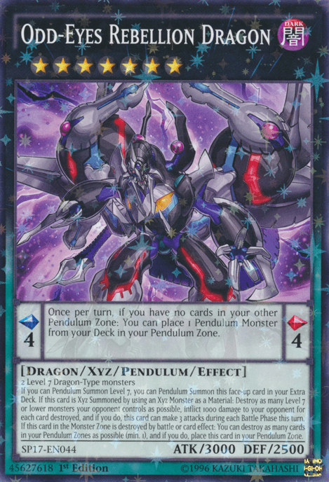 Odd-Eyes Rebellion Dragon [SP17-EN044] Starfoil Rare (ONLINE ORDER ONLY)
