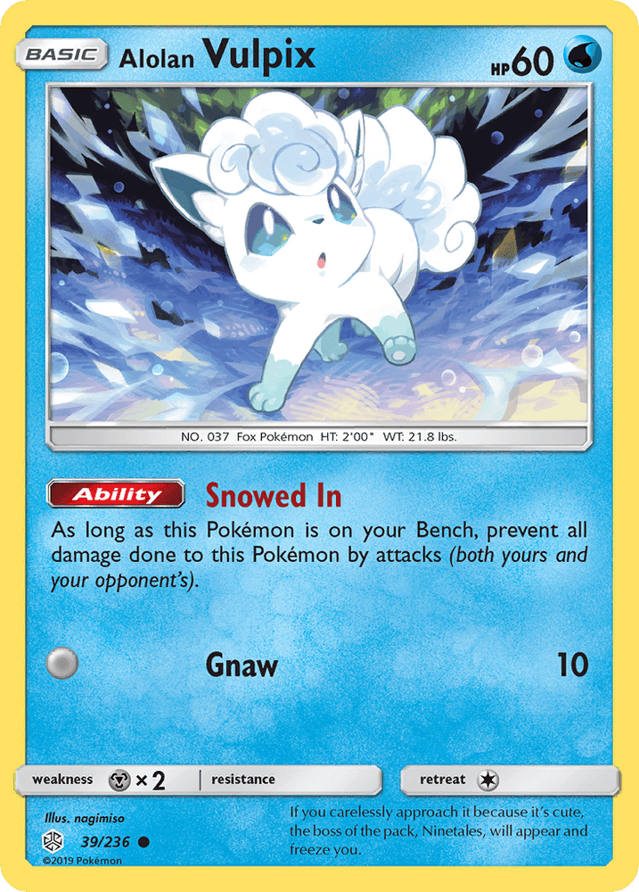 Alolan Vulpix (39/236) [Sun & Moon: Cosmic Eclipse] (Online Only)