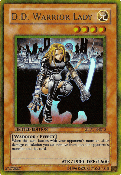 D.D. Warrior Lady [GLD1-EN015] Gold Rare (ONLINE ORDER ONLY)