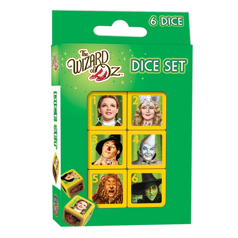 Wizard of Oz - 6 Piece D6 Gaming Dice Set (ONLINE ORDER ONLY)