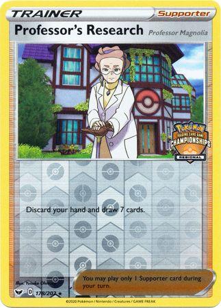 Professor's Research (178/202) (Regional Championship Promo) [Sword & Shield: Base Set] (Online Only)