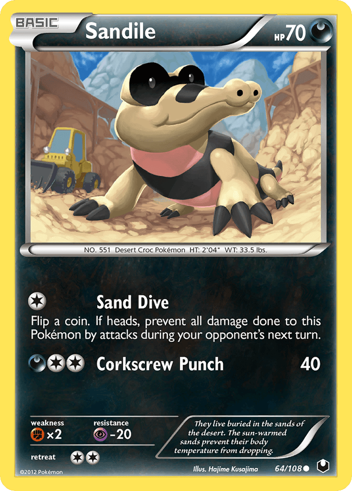 Sandile (64/108) [Black & White: Dark Explorers] (Online Only)