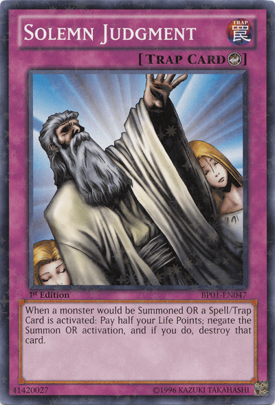 Solemn Judgment [BP01-EN047] Starfoil Rare (ONLINE ORDER ONLY)