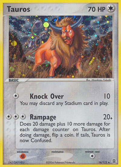 Tauros (16/112) [EX: FireRed & LeafGreen] (Online Only)