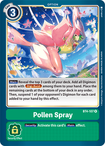 Pollen Spray [BT4-107] [Great Legend] (ONLINE ORDER ONLY)