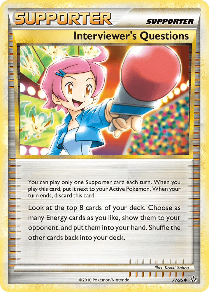 Interviewer's Questions (77/95) [HeartGold & SoulSilver: Unleashed] (Online Only)