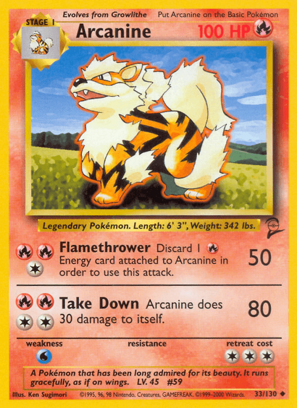 Arcanine (33/130) [Base Set 2] (Online Only)